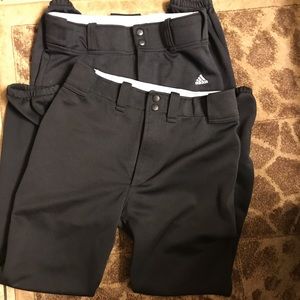 2 pair girls softball pants adidas & mizuno